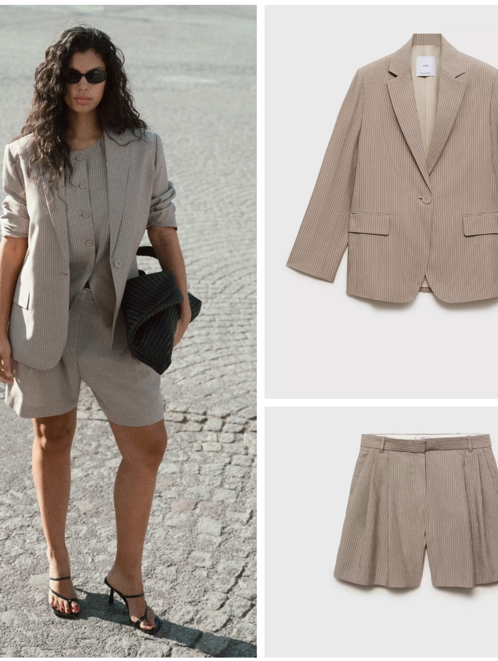 MANGO Blazer/shorts Outfit